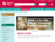 Tablet Screenshot of faton-beaux-livres.com